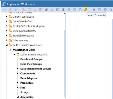 Create Assembly icon is a file icon with multiple files behind it stacking. 